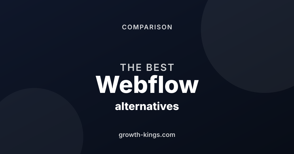 The 6 Best Webflow Alternatives in 2026